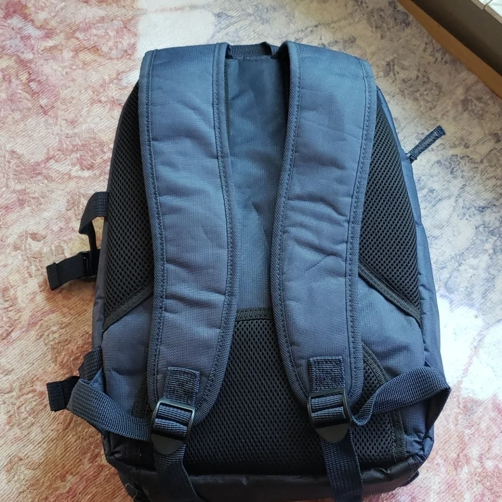 Camera and accerories blue backpack